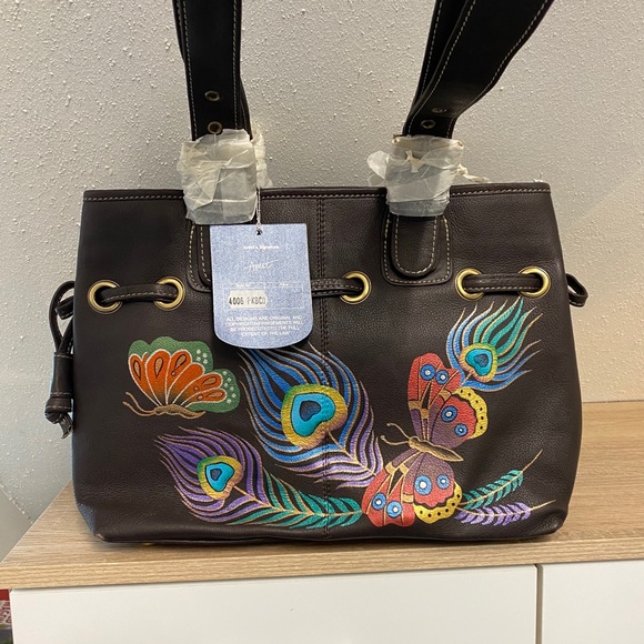 Anuschka Genuine leather hand-painted handbag - Picture 1 of 13